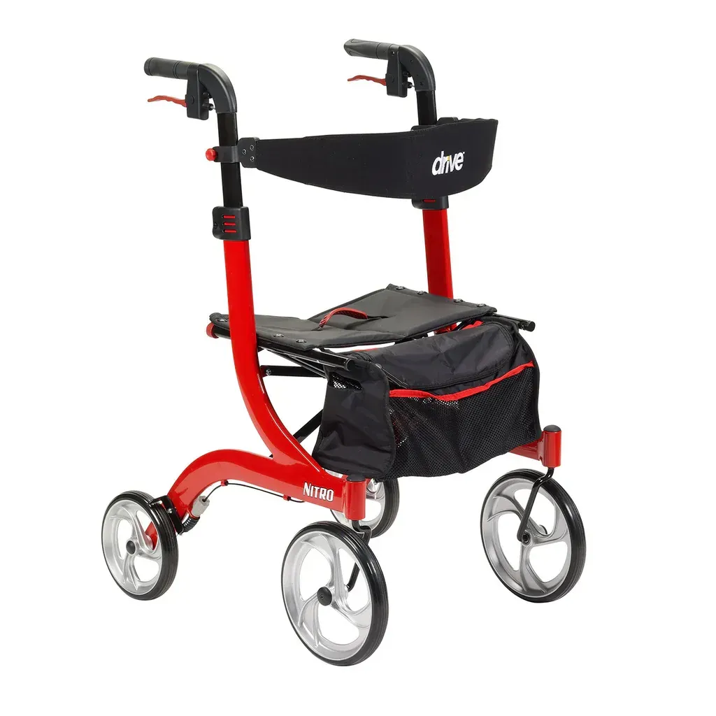 NITRO ALUMINUM ROLLATOR, HEMI HEIGHT, 10