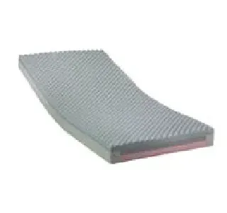 A mattress is sitting on top of a white surface.