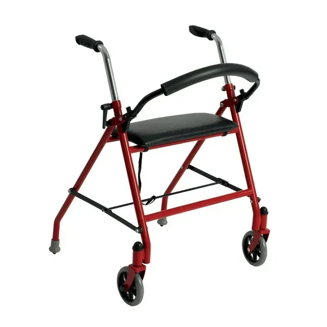 TWO WHEELED WALKER WITH SEAT