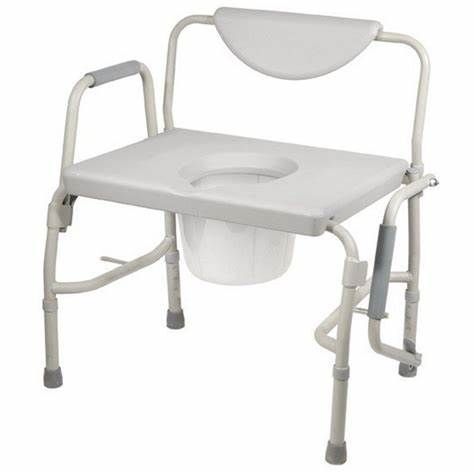 DELUXE BARIATRIC DROP-ARM COMMODE