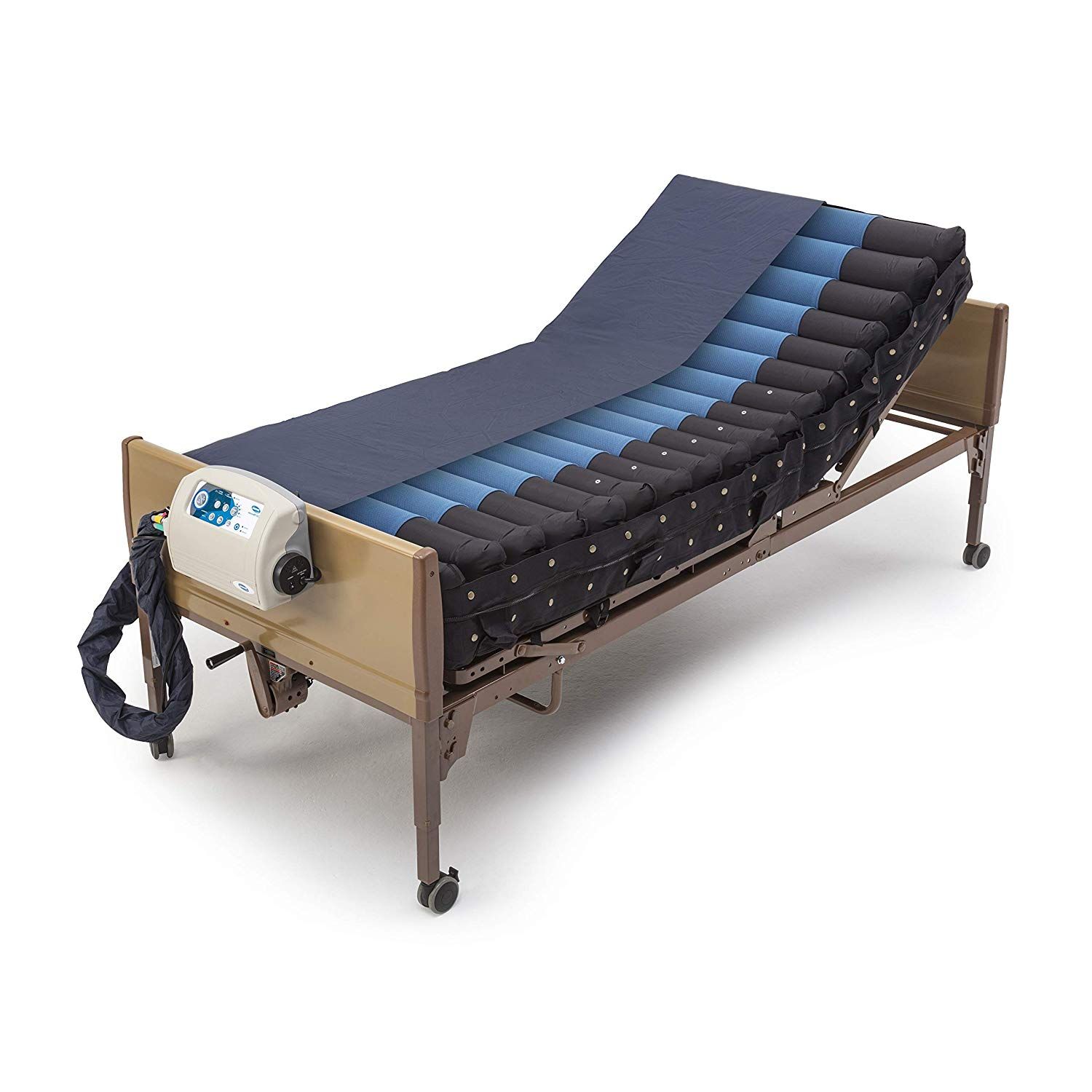 ALTERNATING PRESSURE AND LOW AIR LOSS MATTRESS SYSTEM