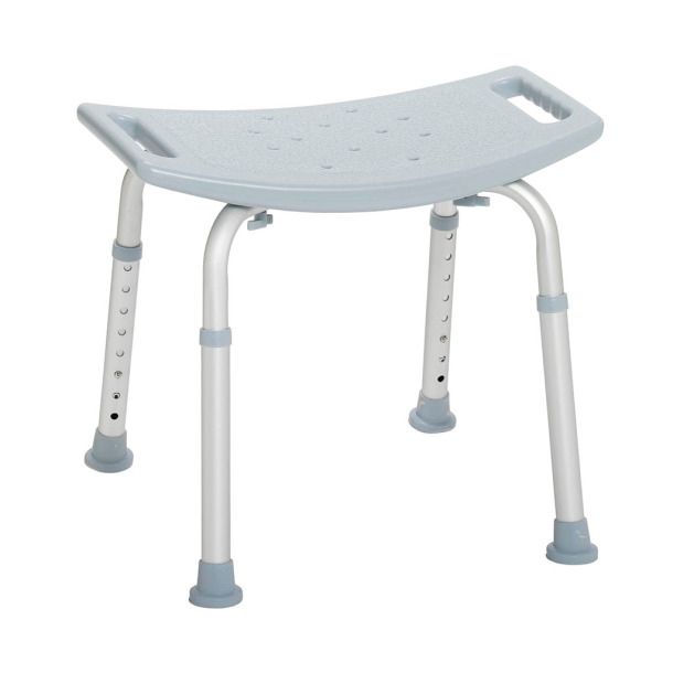 DELUXE ALUMINUM SHOWER BENCH WITHOUT BACK