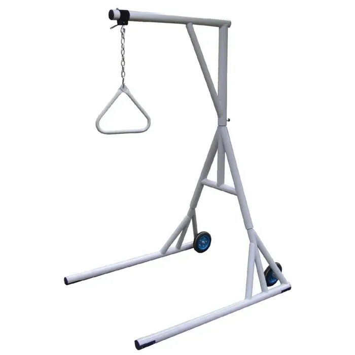 FREE-STANDING BARIATRIC TRAPEZE WITH BASE AND WHEELS