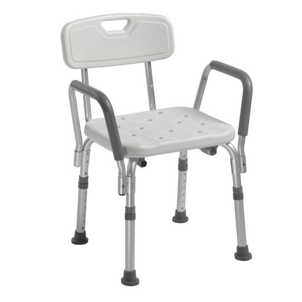 SHOWER CHAIR WITH PADDED ARMS/ DELUXE