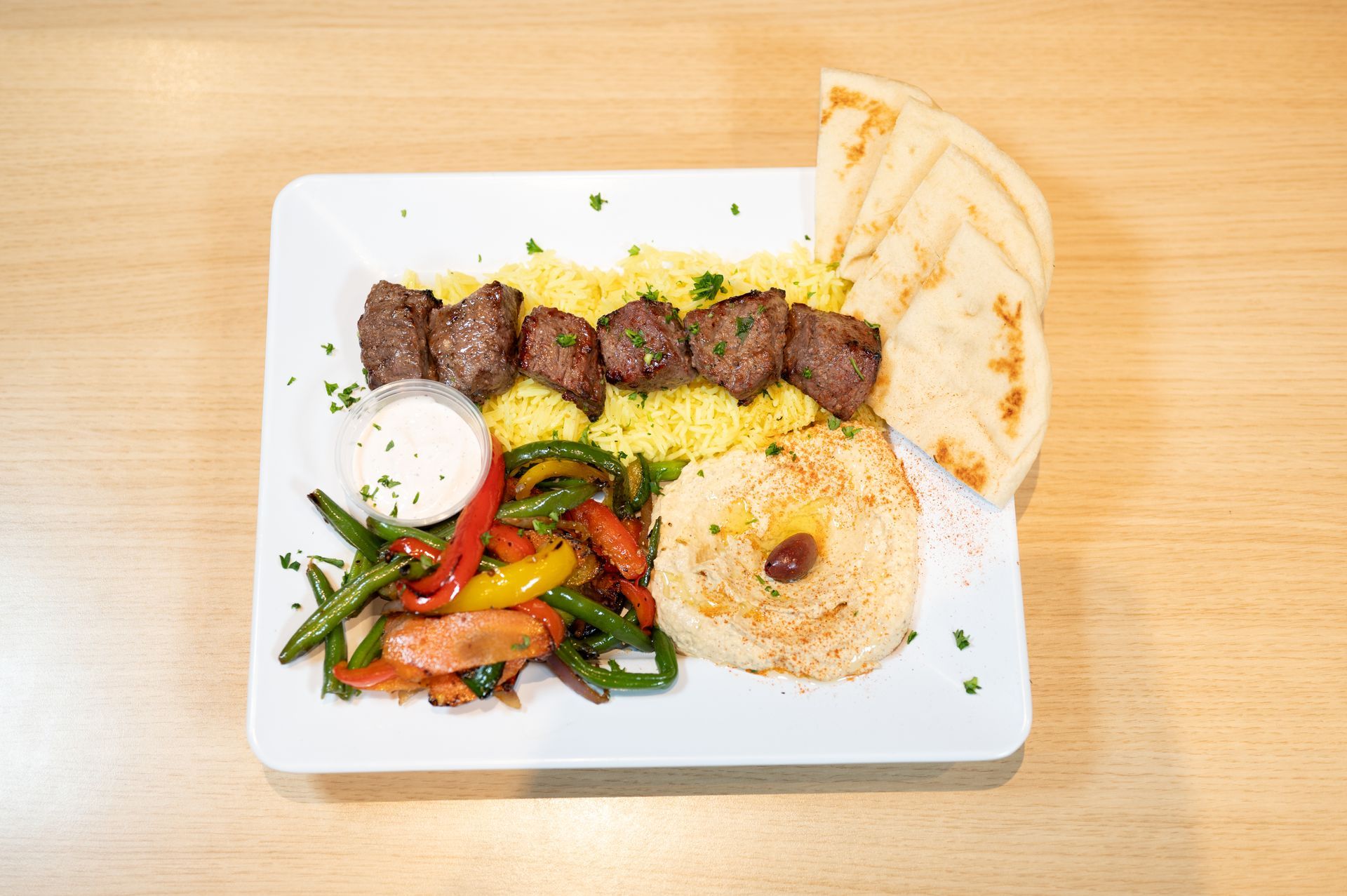 Steak Kabobs Plate (Top Sirloin)