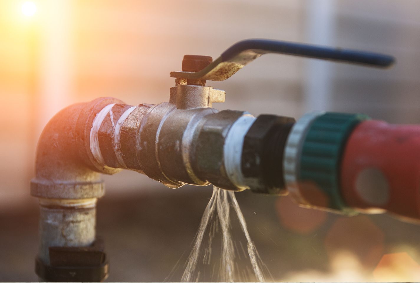 Leaking pipe
