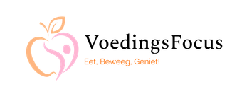 VoedingsFocus logo with stylized heart in orange and pink, with tagline “Erg. Bewust. Gezond!”