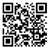 Black-and-white QR code on a white background