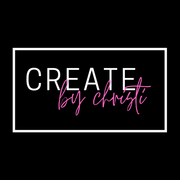 It is a logo for a company called create by christi.