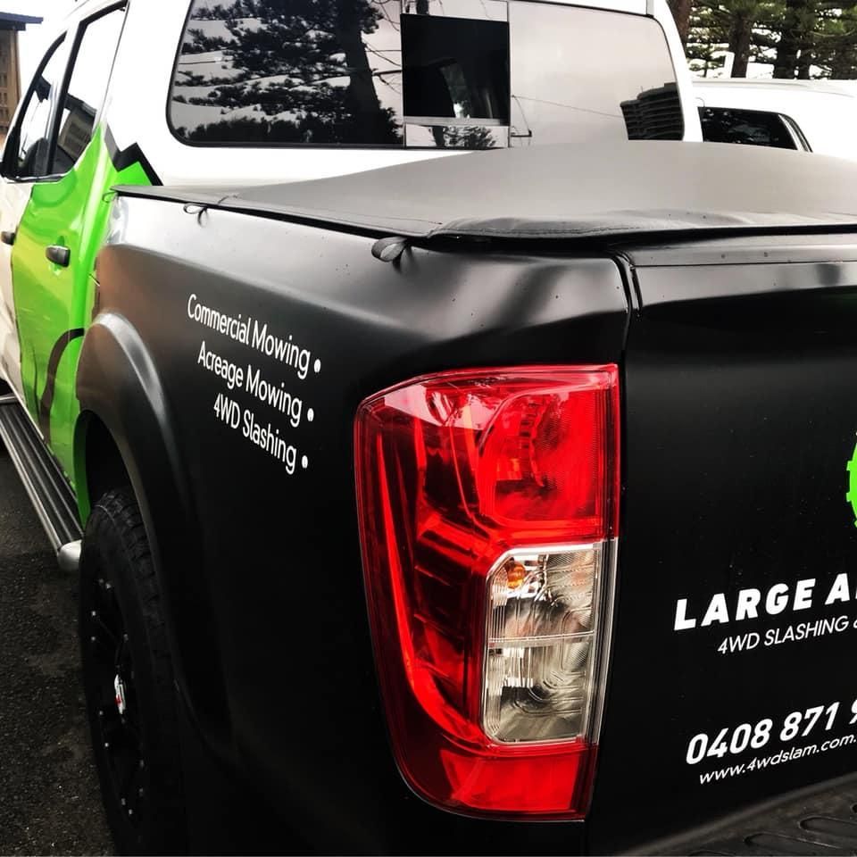 The Back of a Large a 4wd Slashing Truck — 4WD Slashing & Large Area Mowing In Byron Bay, NSW