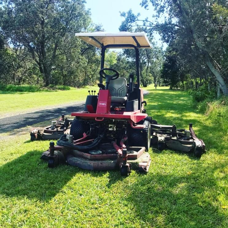 A Toro Lawn Mower is Parked in the Grass — 4WD Slashing & Large Area Mowing In Byron Bay, NSW