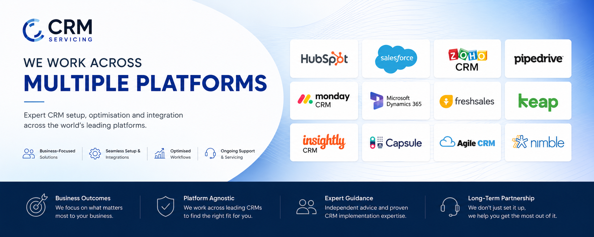 Zoho, Zoho CRM, Salesforce, HubSpot, Pipedrive, Monday CRM, Microsoft 365, Freshsales, Keap, Insightly, Capsule CRM, Agile CRM, Nimble CRM, ServiceM8