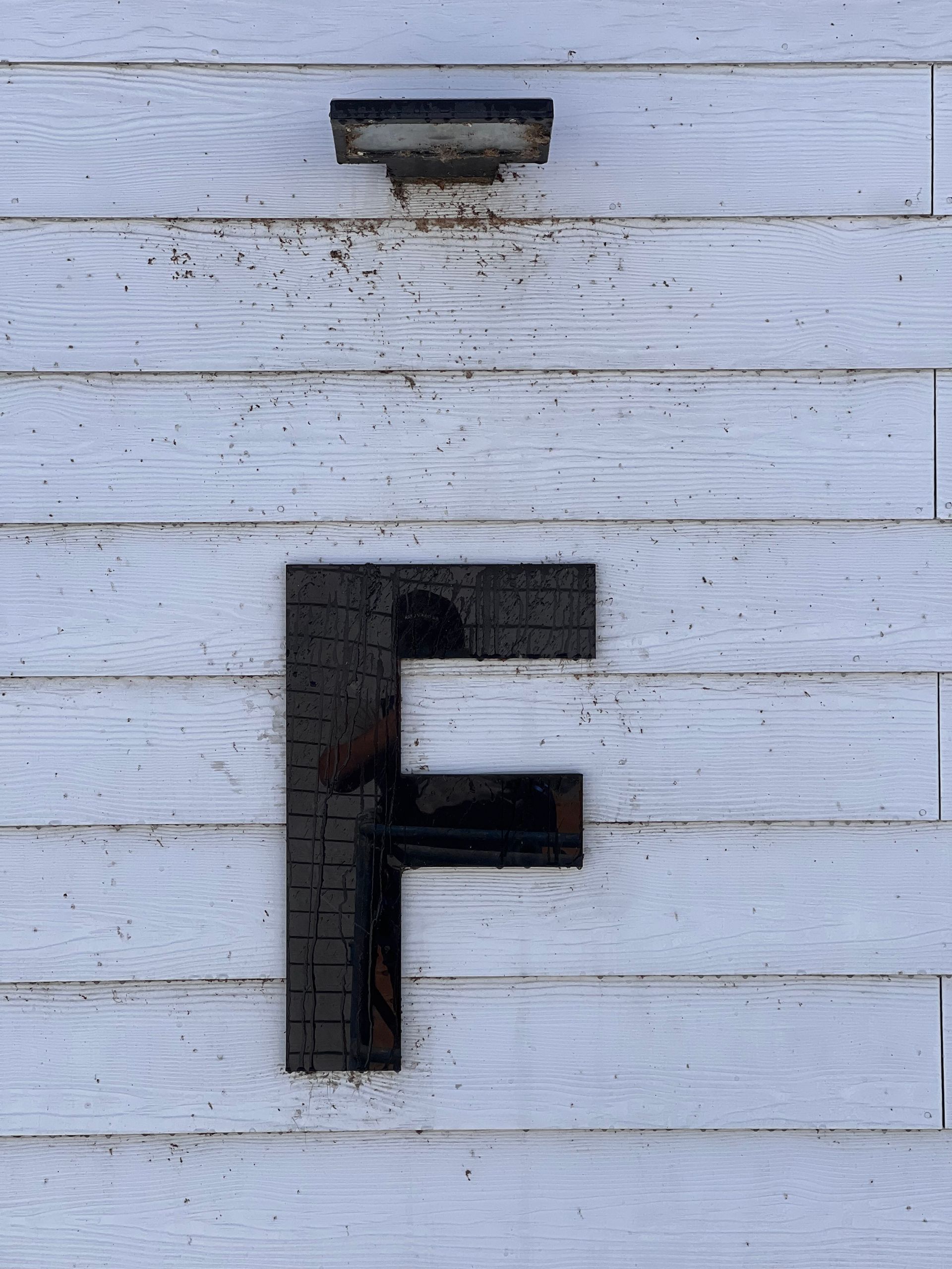 A black letter 
