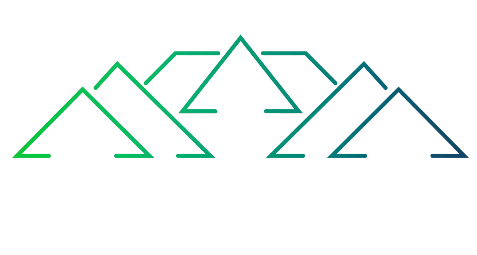Stylized green mountain outlines with the words 'SATISFY UTAH' in bold white capitals below on a light gray background.