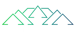 Stylized green mountain outlines with the words 'SATISFY UTAH' in bold white capitals below on a light gray background.