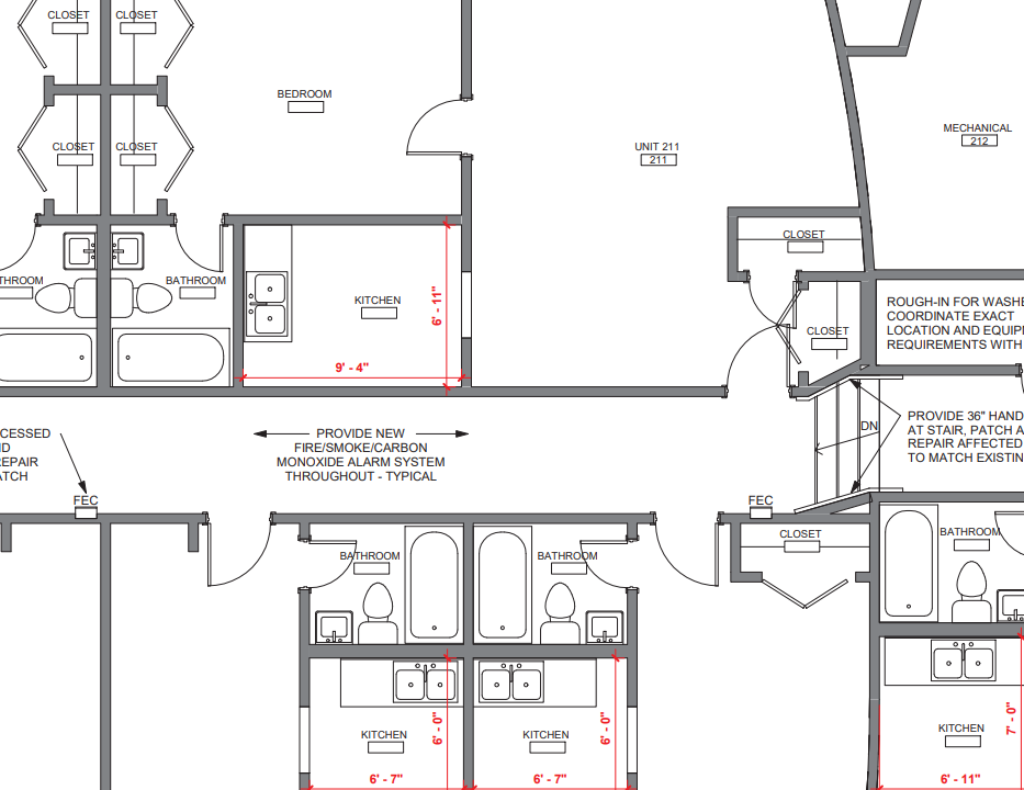 A 3d floor plan of a house with a bedroom , living room , and kitchen.