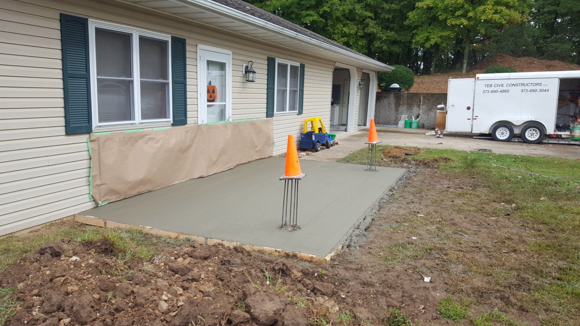 Residential Covered Porch Remodel
