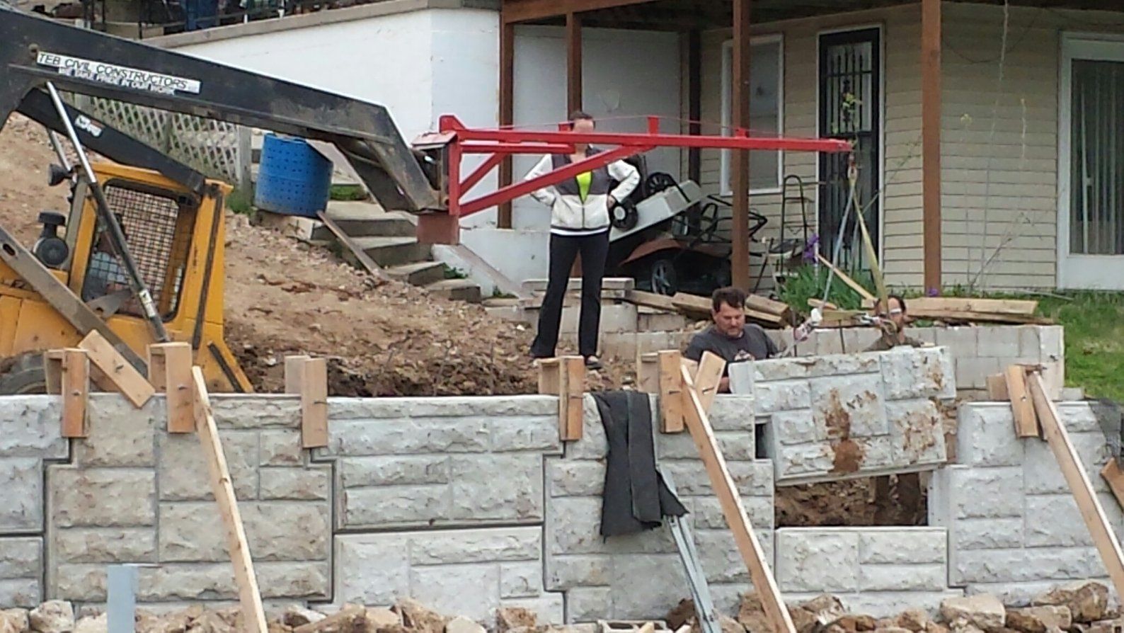 Residential MSE Panel Wall