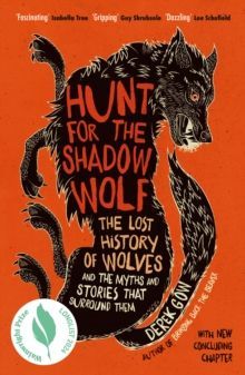 Book cover with red wolf illustration on black background, titled “Hunt for the Shadow Wolf.”