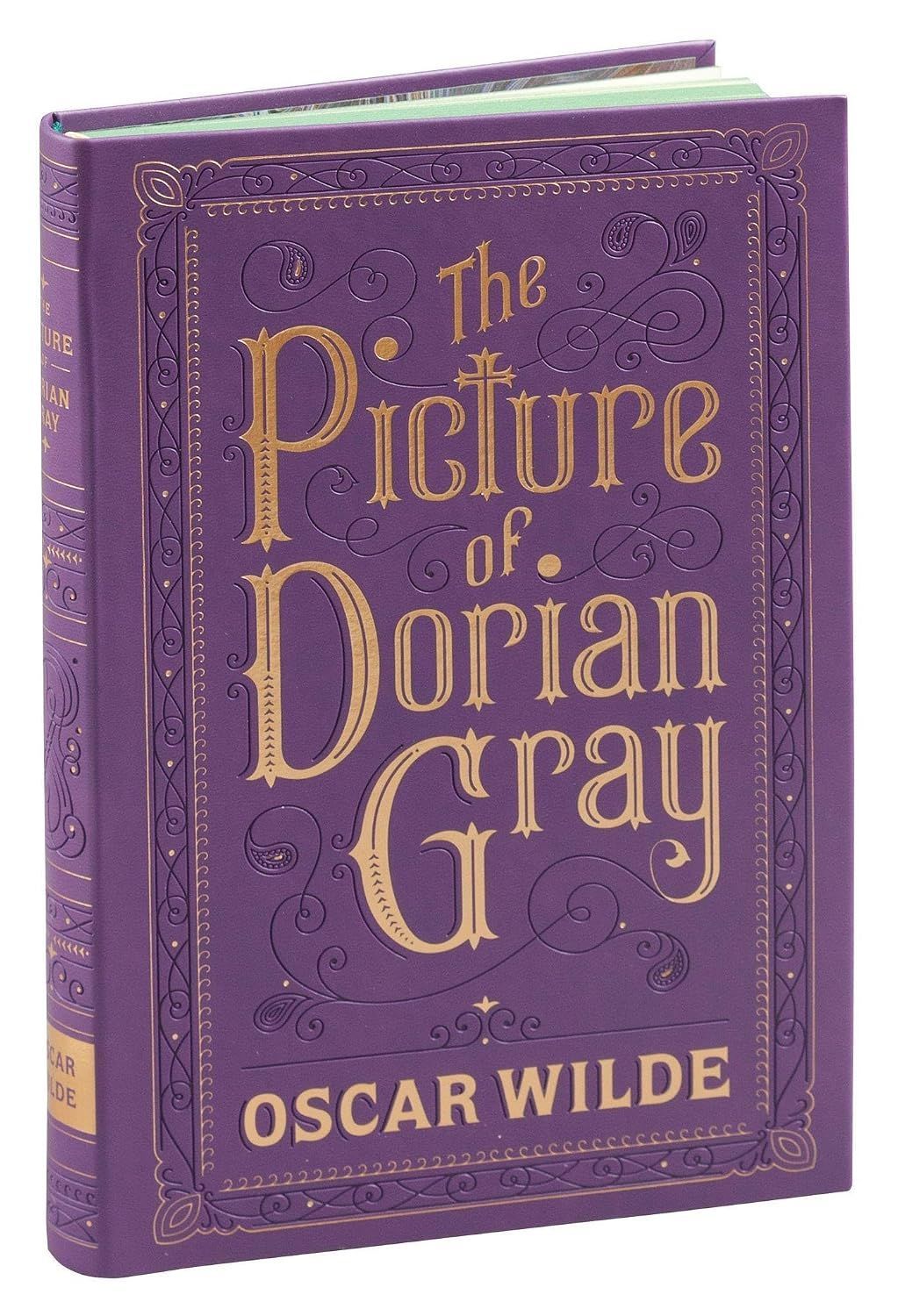 Purple hardcover of *The Picture of Dorian Gray* by Oscar Wilde