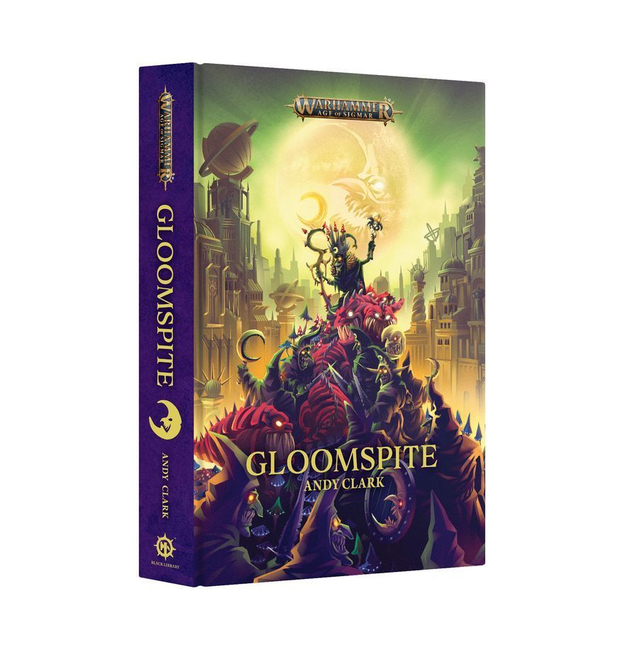 Gloomspite Wolves game box with dark purple spine and eerie green fantasy artwork
