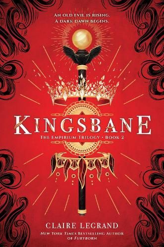 Red fantasy book cover titled
