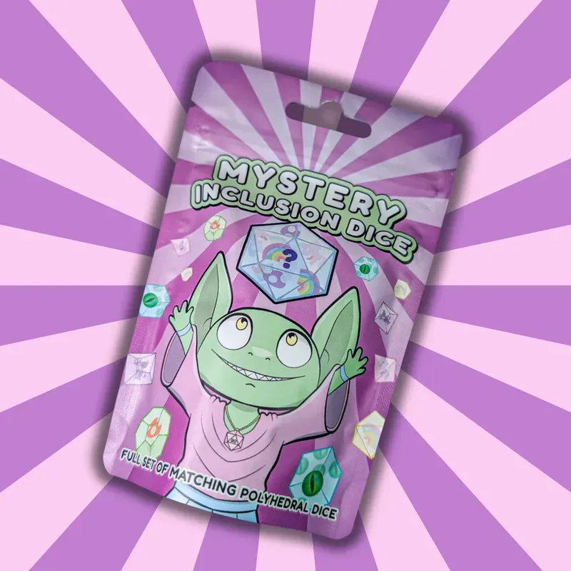 Mystery Unboxing Rice toy package with a smiling green character on a pink-purple burst background