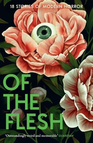 Book cover with a pale pink flower and an eye in the center, titled