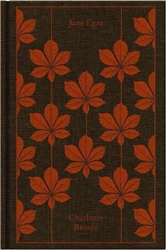 Floral-patterned brown book cover with orange leaves and decorative border
