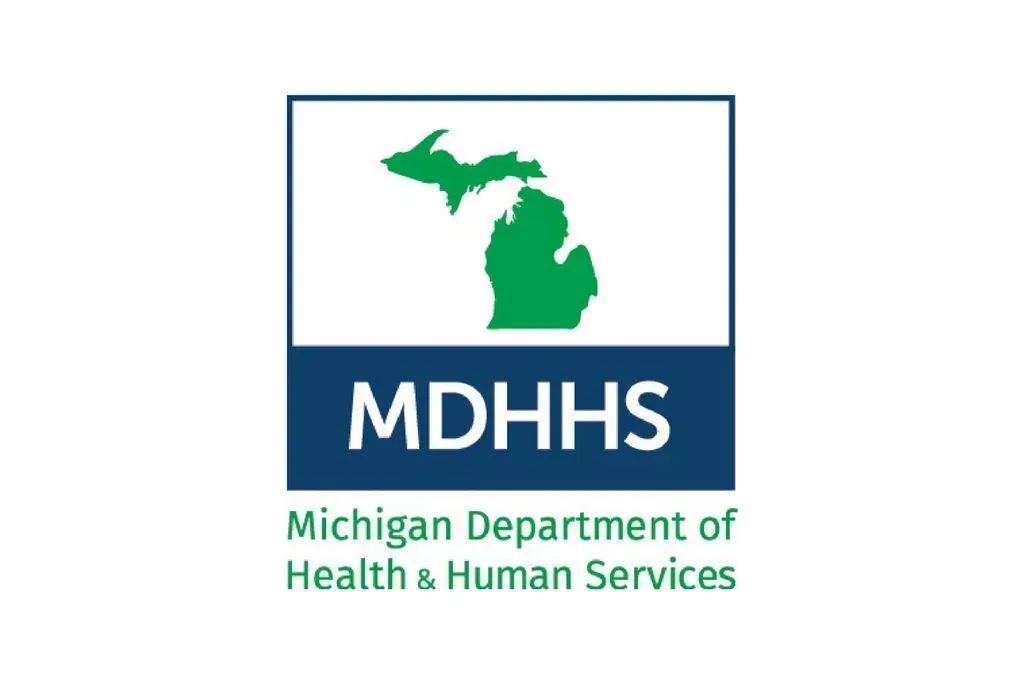 A logo for the michigan department of health and human services