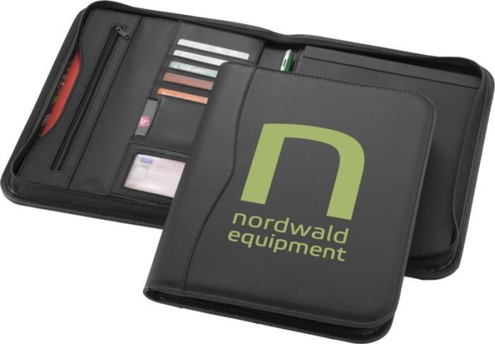 A black wallet with the word nordwald equipment on it