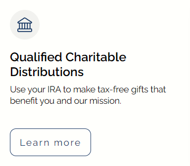 Qualified, charitable distributions
