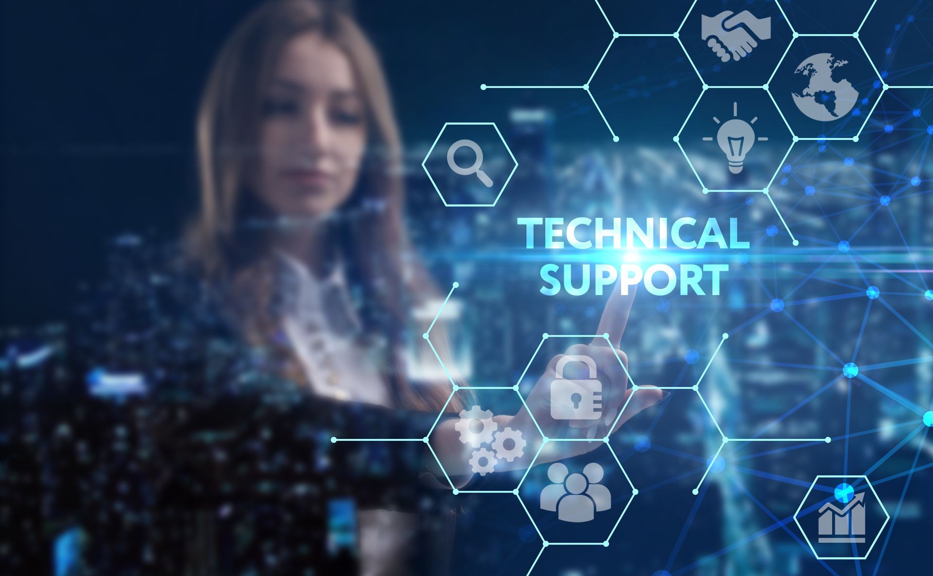 woman and technology