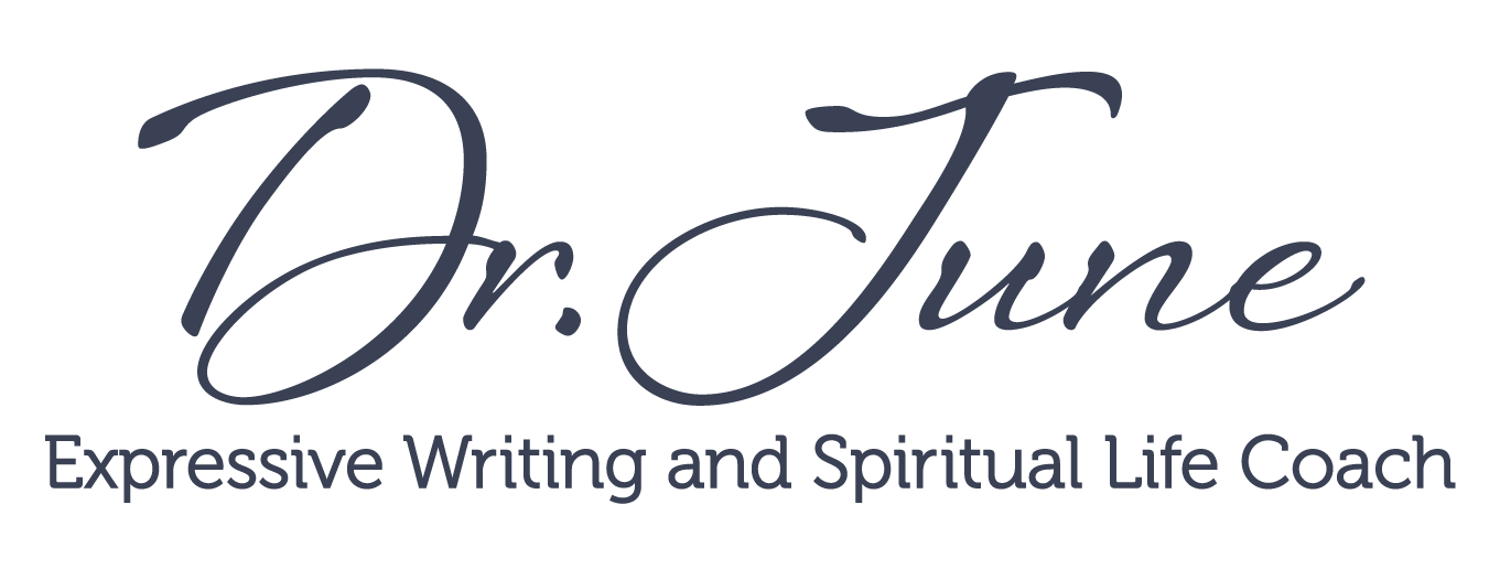 Dr June Spiritual and Life Coaching Logo containing script font
