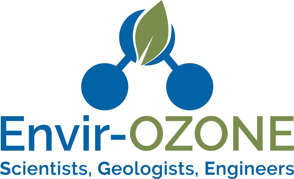Logo: blue ozone molecule with a green leaf; company name 