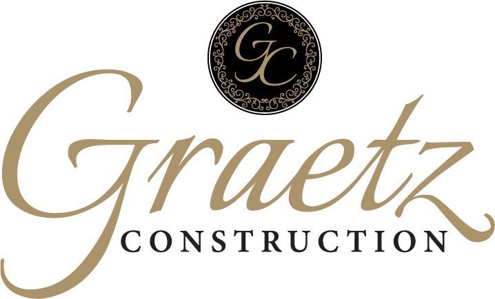 Graetz Construction logo with a wordmark and a circular seal featuring the initials C and G