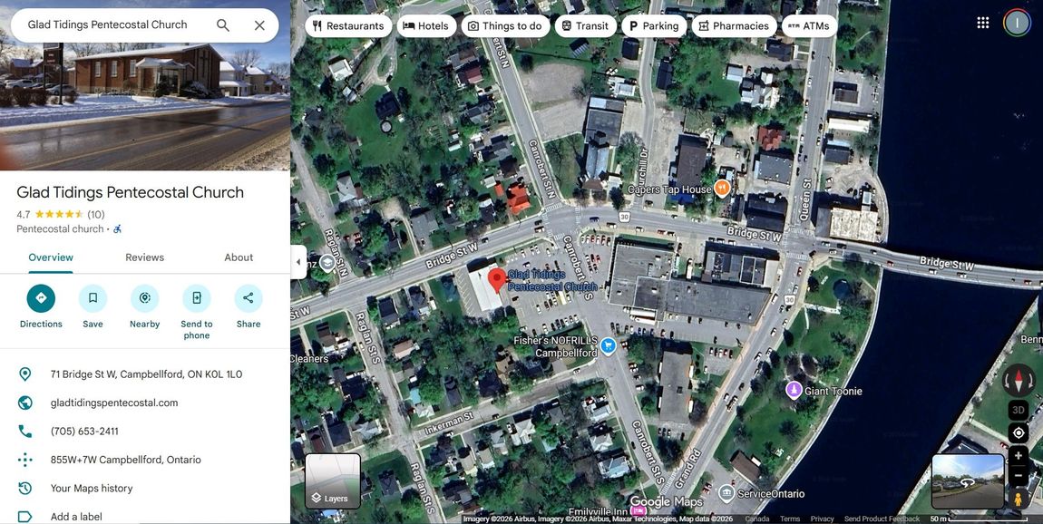 GTT on google maps