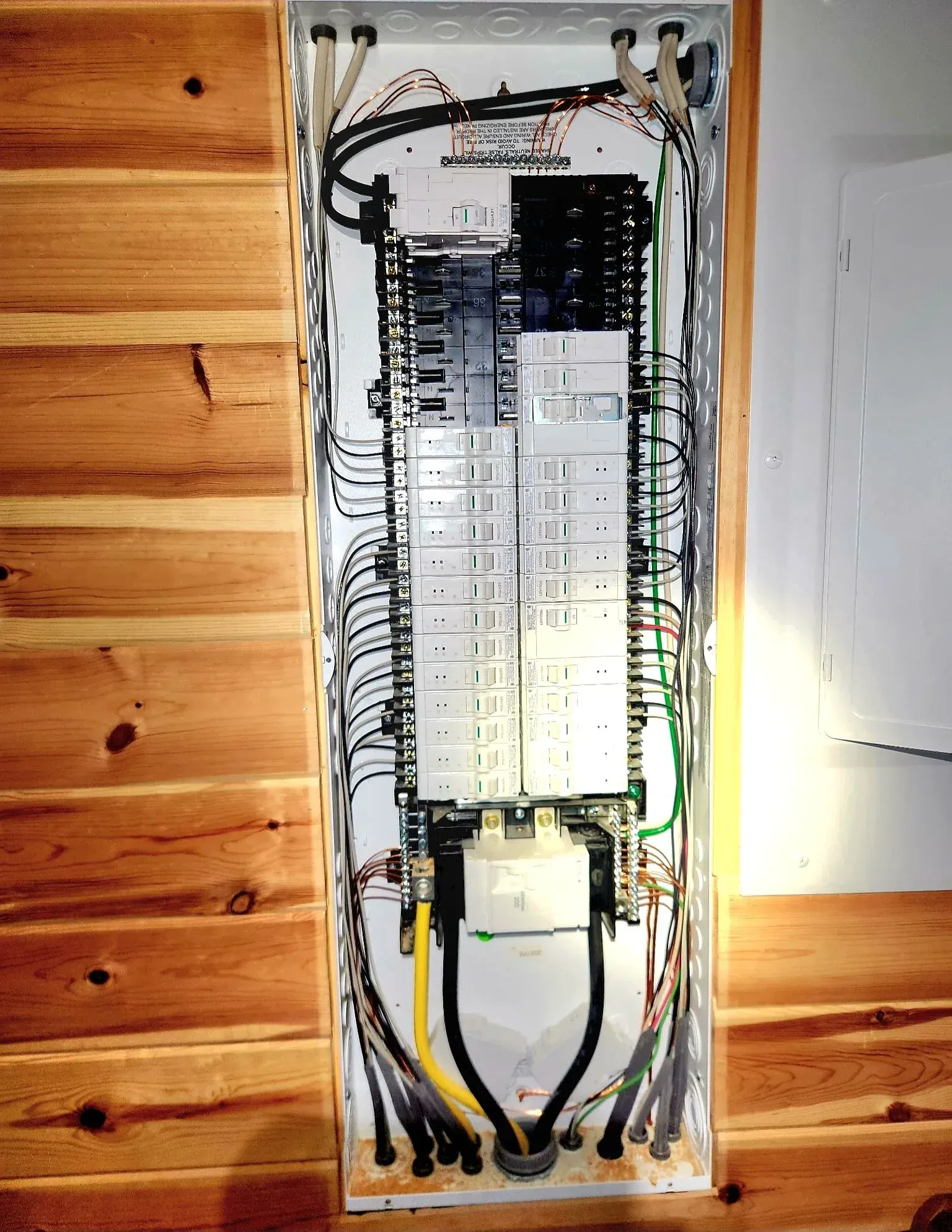 Residential electrical breaker panel