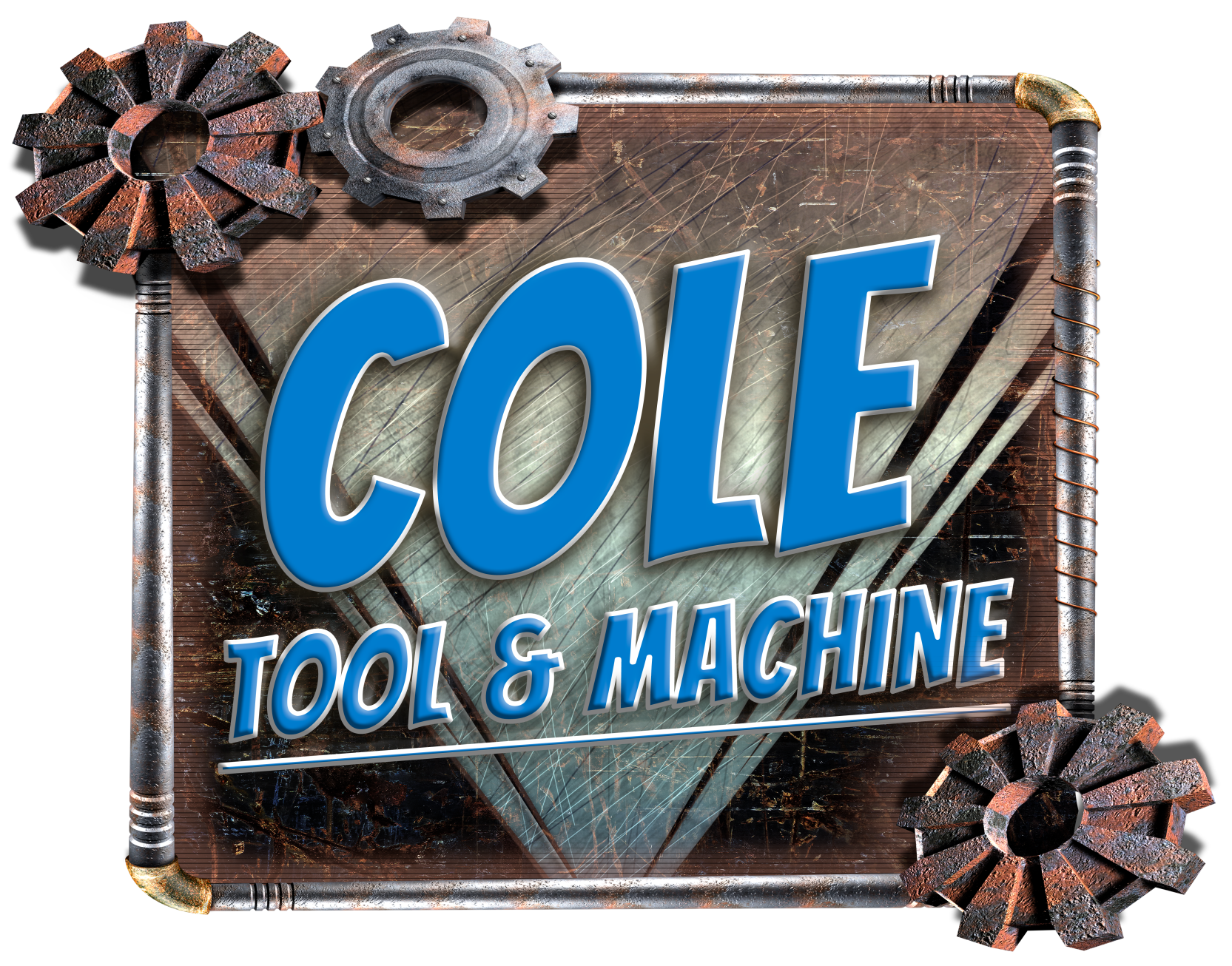 A sign that says cole tool and machine on it