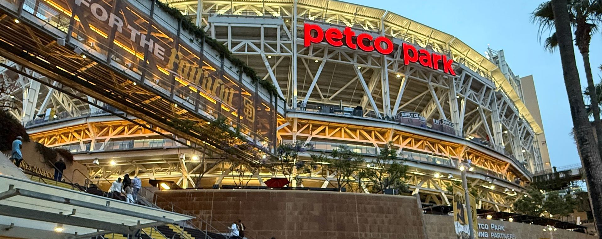 Petco Park in downtown San Diego, home of the Padres, with its distinctive architecture and surround