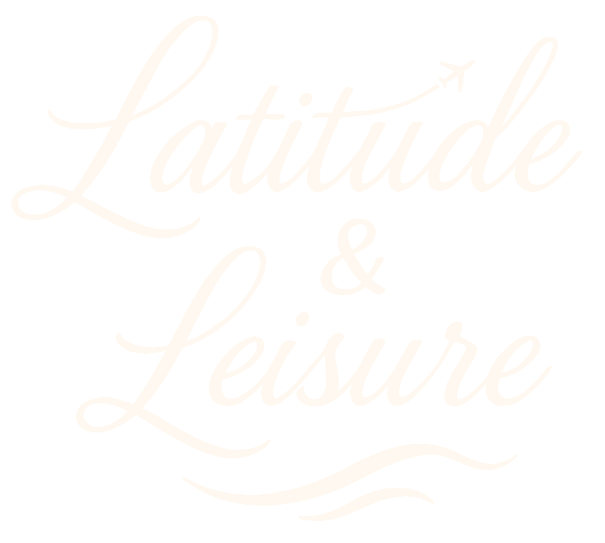 Latitude & Leisure logo in elegant script style