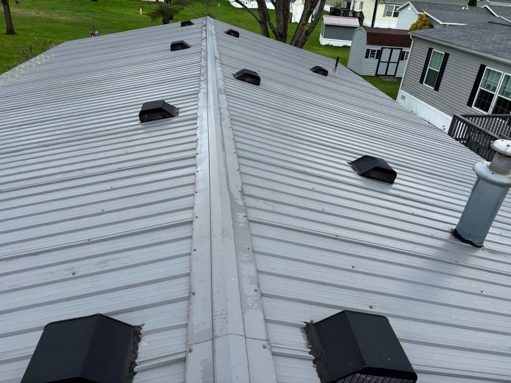 Metal roof installation