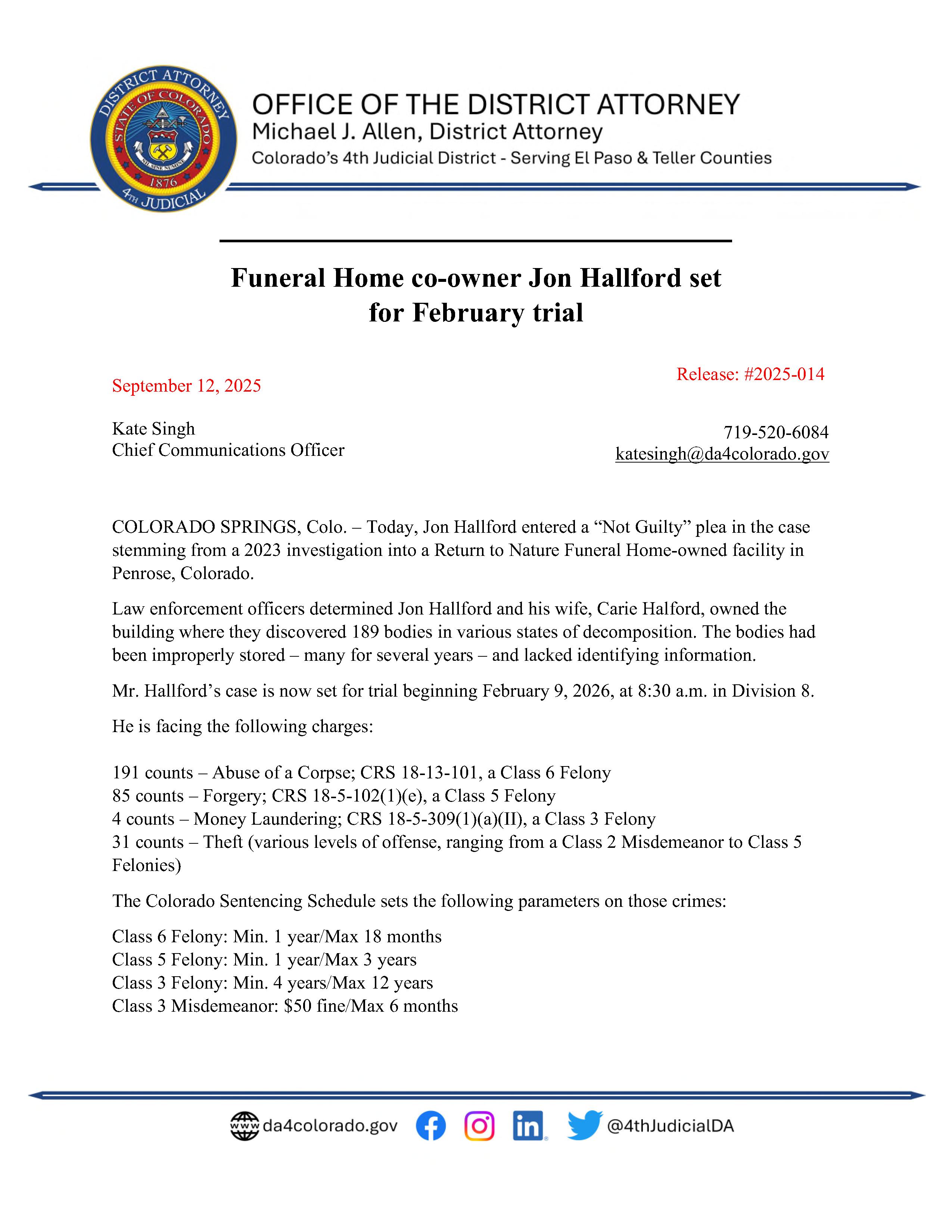 Latest Media Release