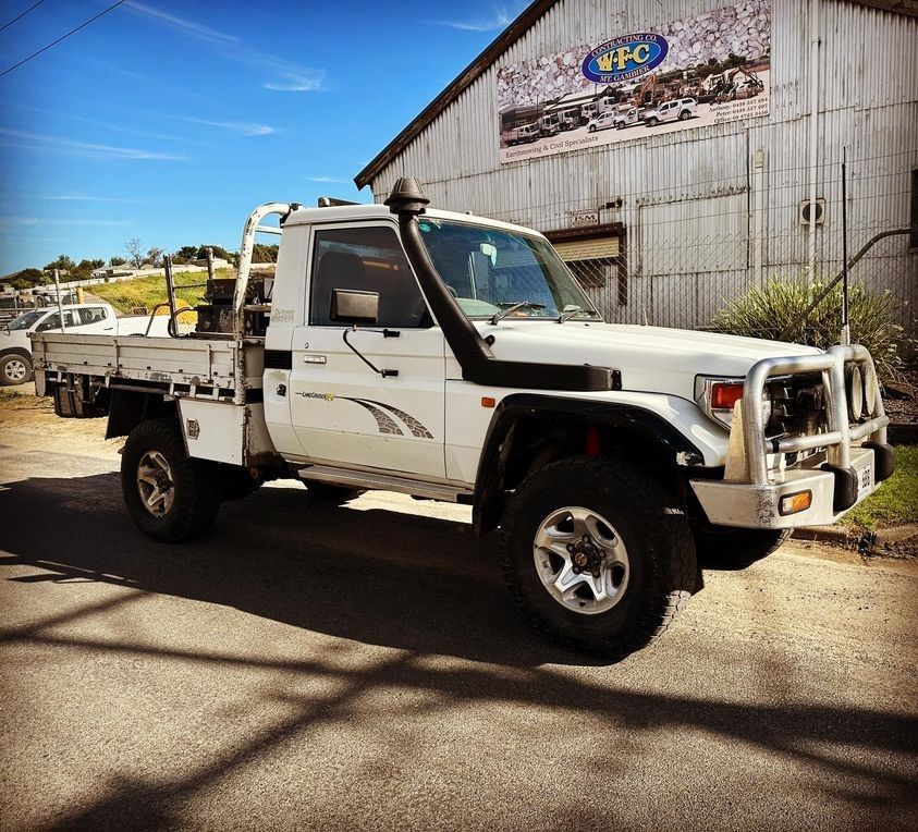 white truck