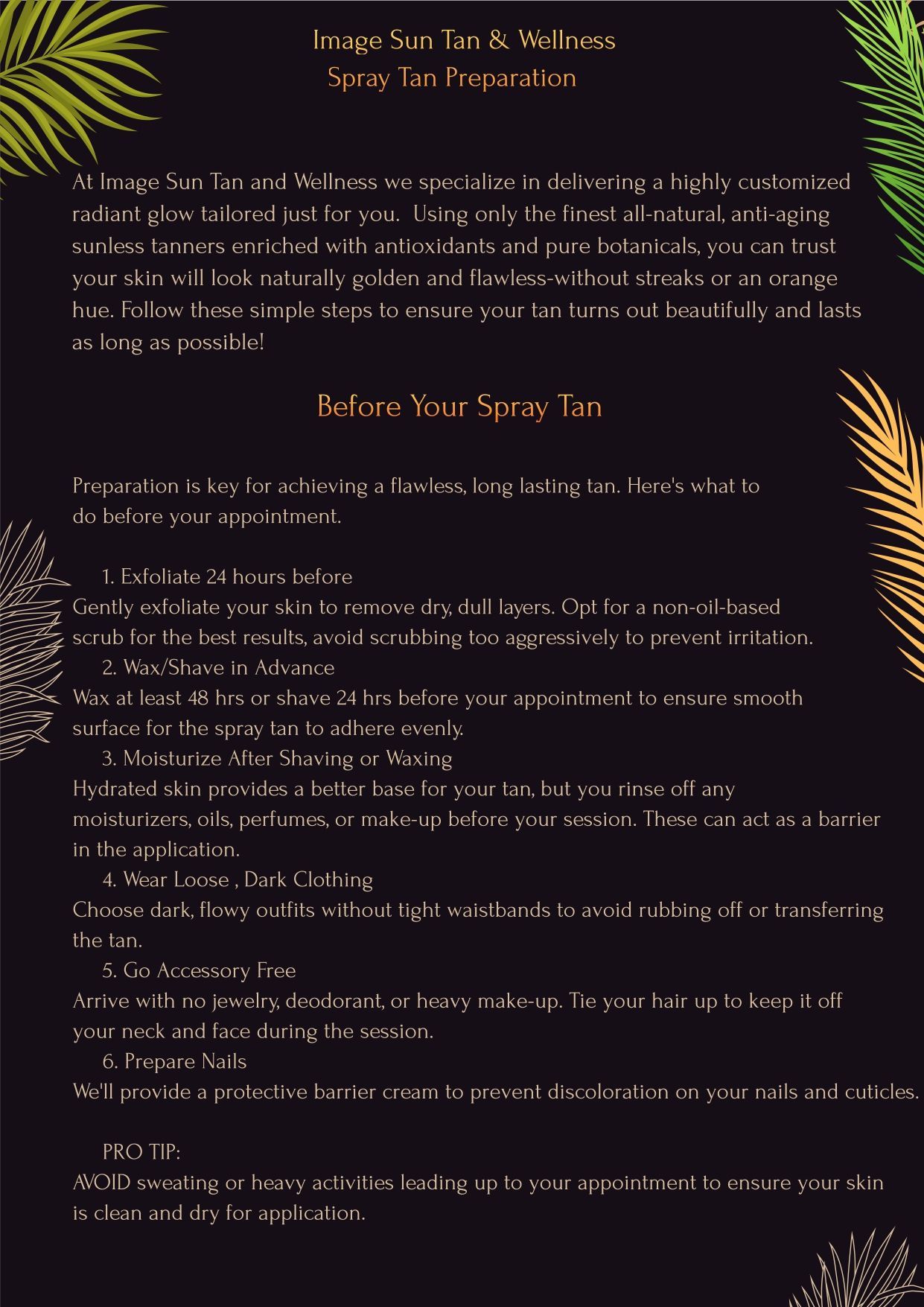 Click to download Before Spray Tan