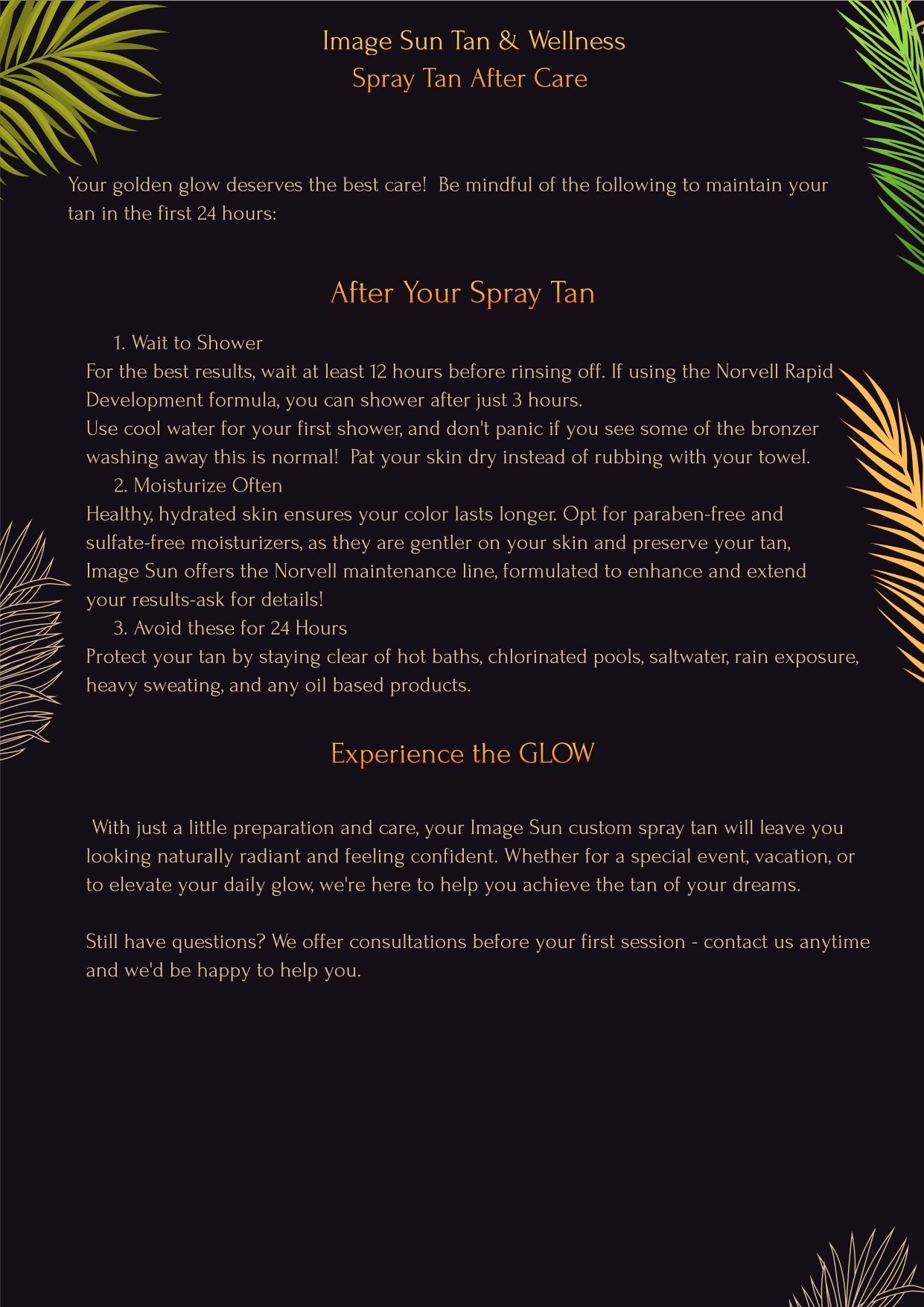 Click to download After Spray Tan