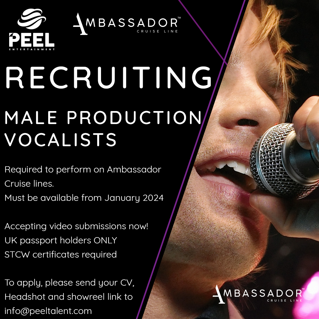 CRUISE - Male Production Vocalists, Peel Entertainment