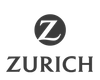 A black and white logo for zurich with a letter z in a circle.
