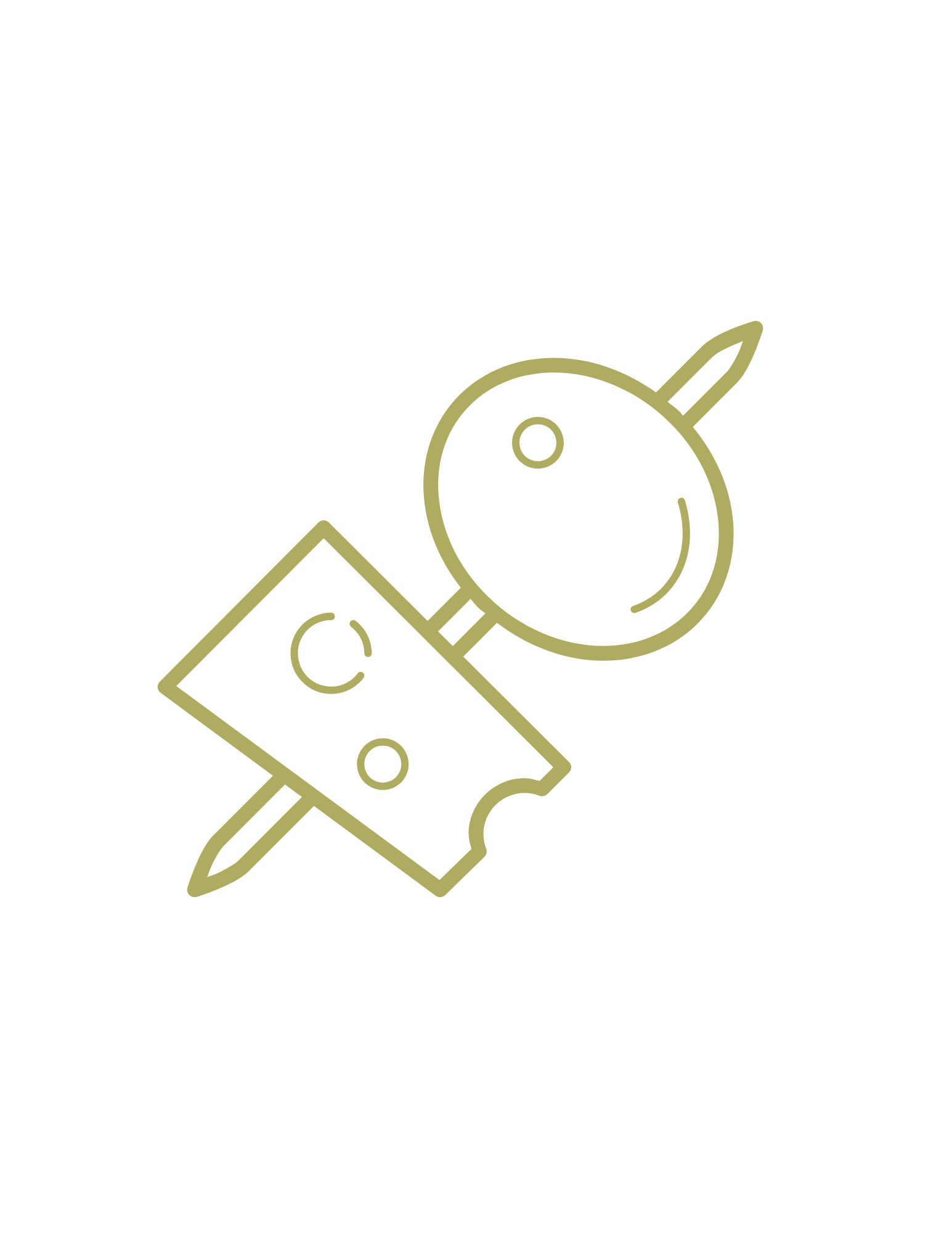 Olive and cheese skewer, outline illustration.