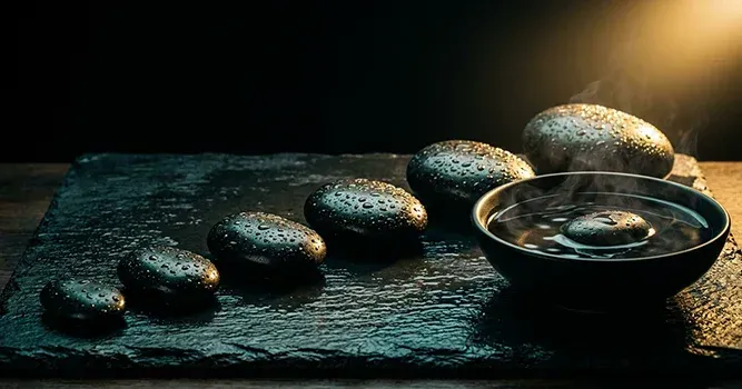 Hot stone therapy at The Head Spa Dallas